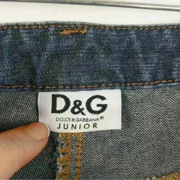 Vintage Y2K Dolce & Gabana D&G Junior Denim Jeans - Picture 5 of 5